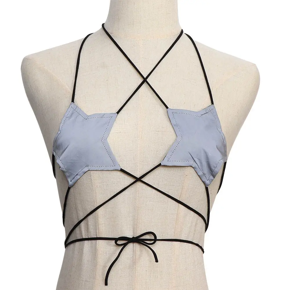 Neck Sexy Summer Bustier Women Star Bra Backless Nightclub Star Camisoles Nightclub Vest Camisoles & Tanks Woman Vest