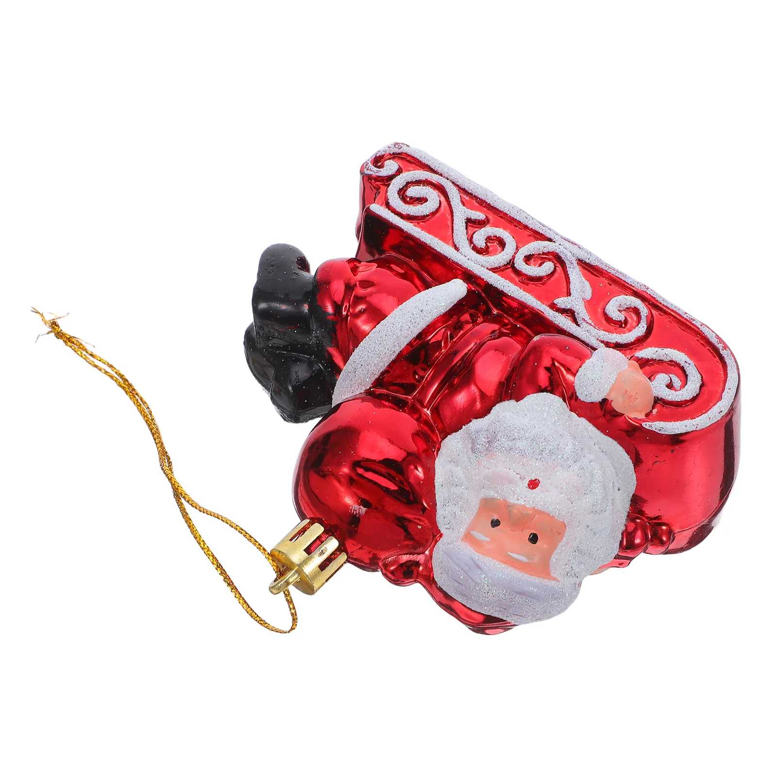 

Santa Claus Hanging Ornament Christmas Tree Decoration Xmas Pendant Holiday Party Decor Red Green Color Durable Reusable Yearly