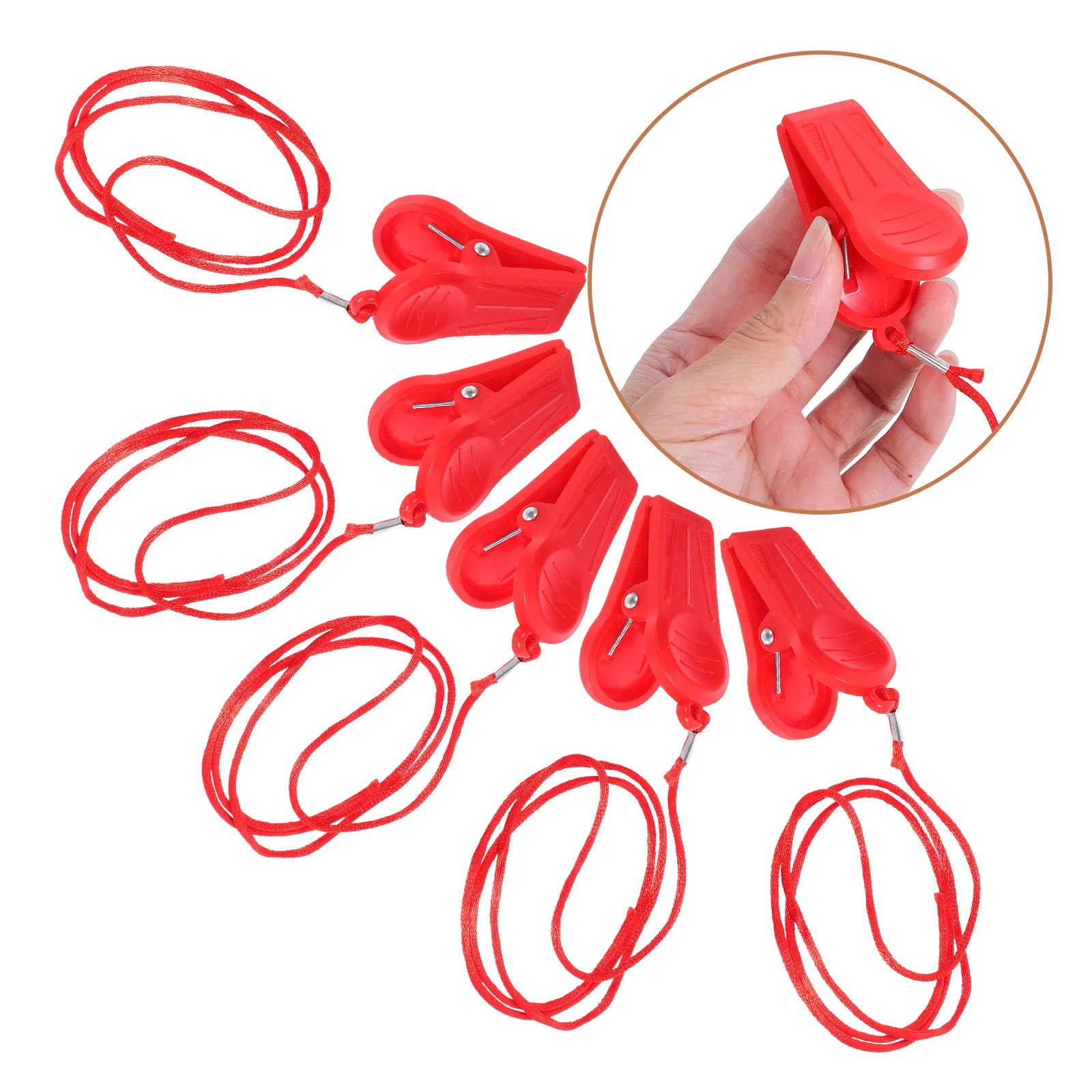 5Pcs Treadmill Emergency Stop Key Replacement Safety Clip Stable Plastic Quick Release Treadmill Safety Switch Clamp for Running