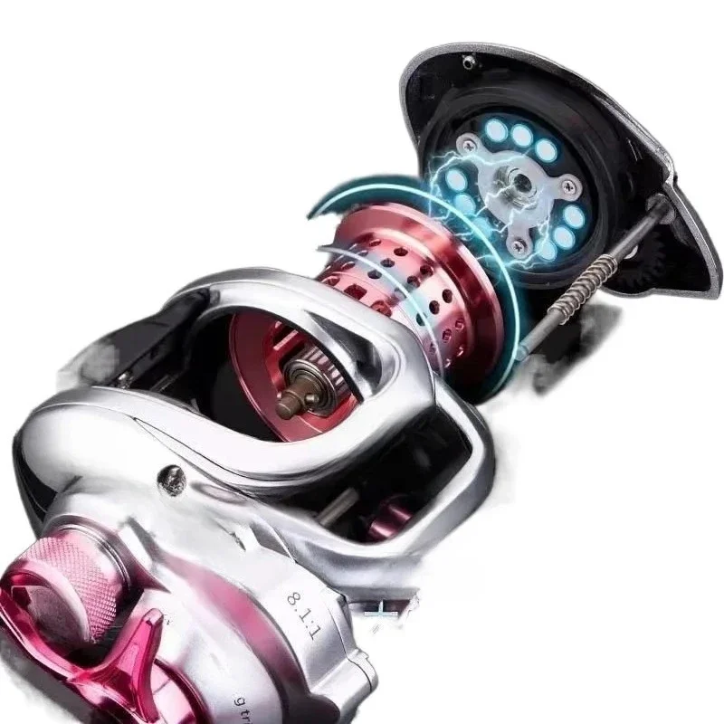 Valley mini ultra-light pan-use long-throw wheel perch mouth high-speed ratio micro-object water drop wheel mandarin