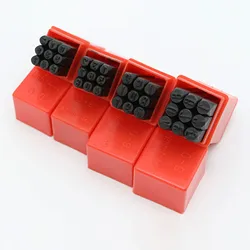 9 pcs/set Number Craft Stamping Tools Steel Stamp Kits with Storage Box Metal Leather Craft Engraved Handmade Carving Tool