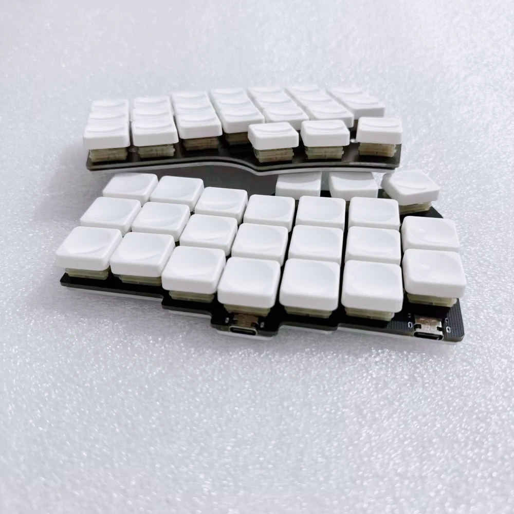 Corne V4 Choc V1 V2 Low Profile Split Keyboard Aluminium Base Welding Kailh Switch Wired RGB Separate Keyboard Kit QMK/VIAL