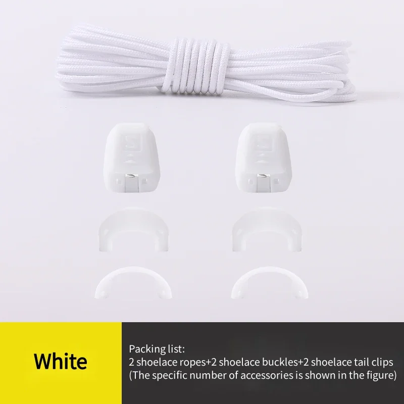 Quicklace Kit / Schuhschnürsenkel Ersatzzubehör / Schnürsenkel ohne Bindung Runde Tennisschnürsenkel Hochwertige Lauf-Sneaker-Schnürsenkel