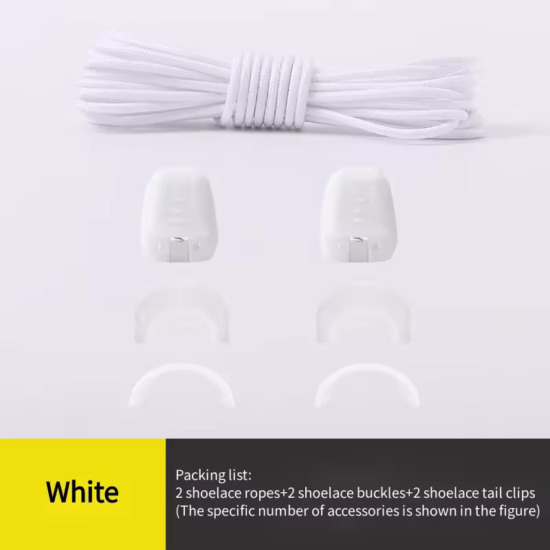 Quicklace Kit / Footwear Lace Replacement Accessory / No tie Shoelaces Round Tennis Shoe laces Quality Running Sneaker Shoelaces - Image 7