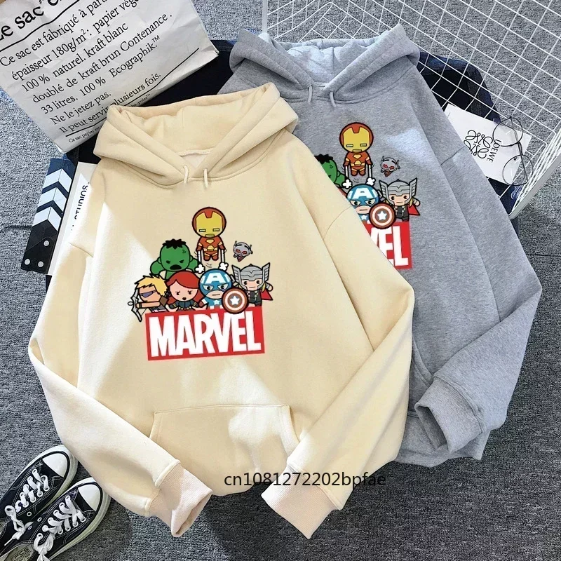 New Marvel Super Hero Spiderman Hooded  The Avengers Sweatshirt Hoodies Pullover ClothesHarajuku Men Women Autumn Winter Unisex