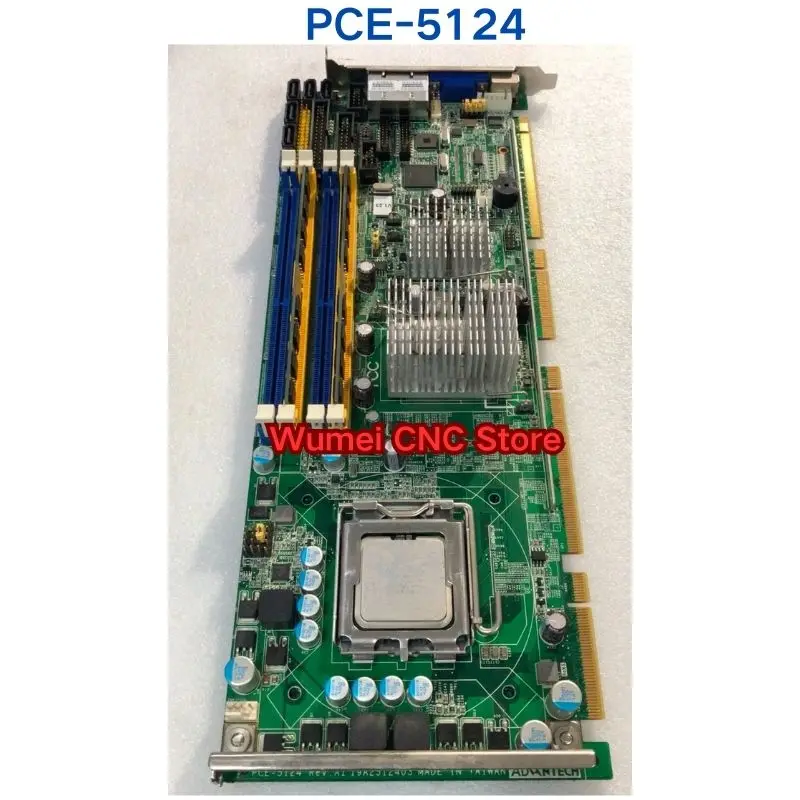 Second-hand test OK  Advantech Industrial Control Long Card Motherboard 775 Pin PCE-5124 PCE-5124VG Rev A1