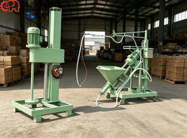 Automatic GRC Fiberglass Spraying Machine GRC Cement Mortar Spray Machine With Mixer Wall Decorative