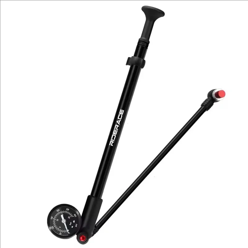 AliExpress riderace Bicycle Bike Air Shock Pump For Fork Schrader Presta Valve AV FV Pump With Gauge High-pressure Portable Hand Tire Air Inflator