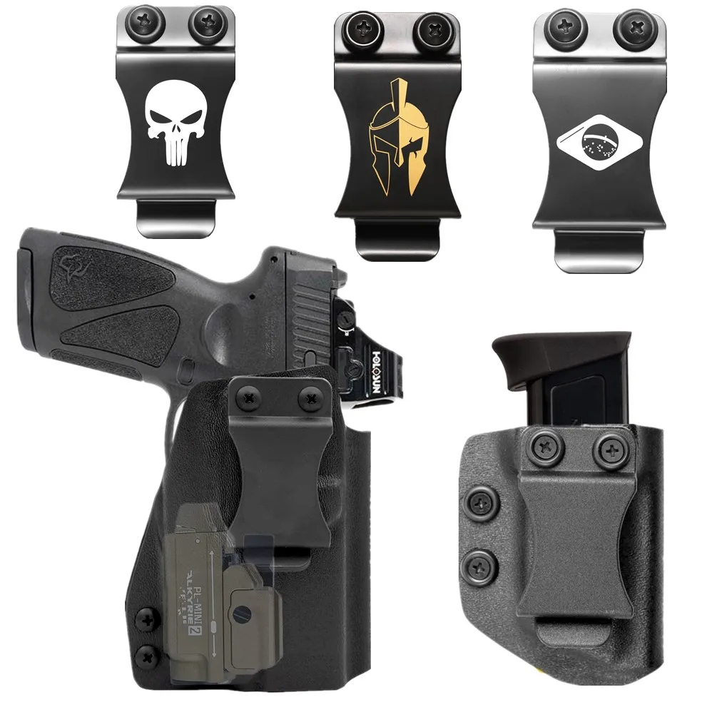 kydex Internal Holster For Taurus G3 TORO Full with Olight PL Mini 2 Valkyrie 600 Lumens Flashlight laser Optic Red Dot Sight