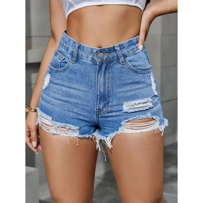 سراويل جينز عالية الخصر مكبلة للرجال والنساء Z7304 سراويل Sle ort جديدة عبر الحدود مع تفاصيل قابلة للطي في خصر منخفض #1