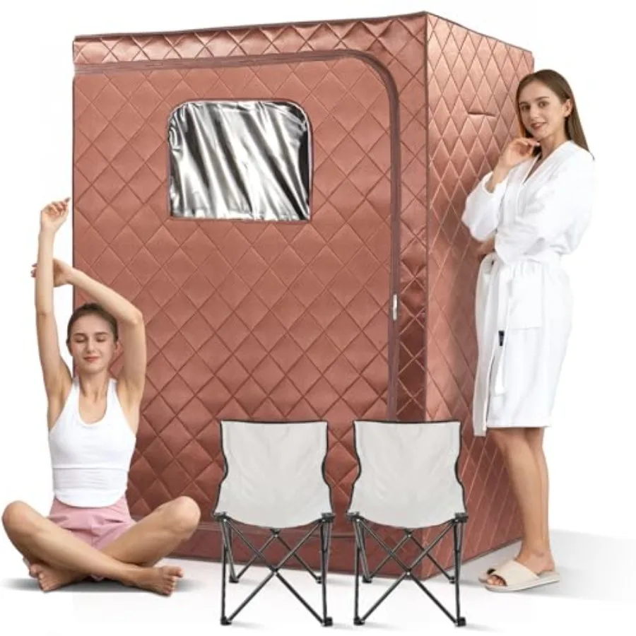 

2 Person Portable Infrared Sauna Tent for Home Relaxation Detox Oversize Full Body Dry Heated Sauna with Remote Control Foldabl