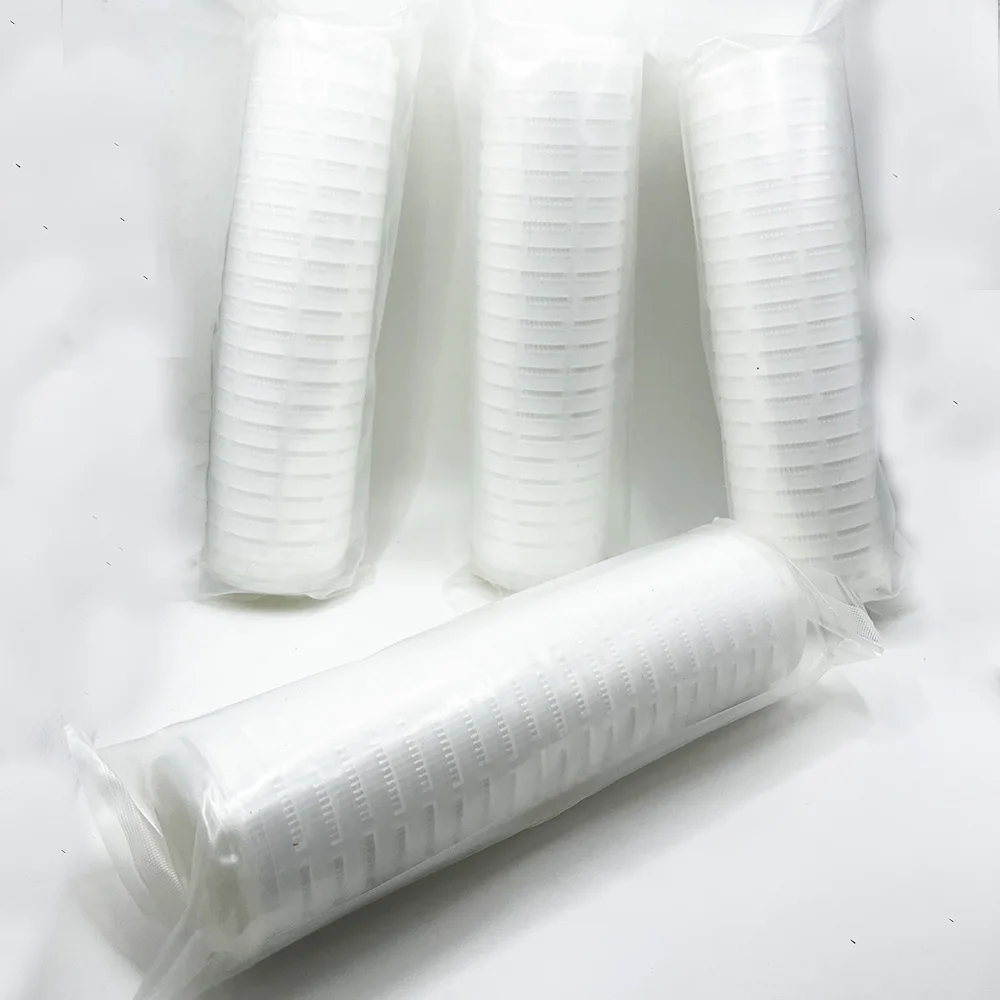 Water Jet Cutting Machine 10inch 0.45um 1um Precision Filter Core 10Micron 254mm Water Foldable Filter Element Cartridge Screen