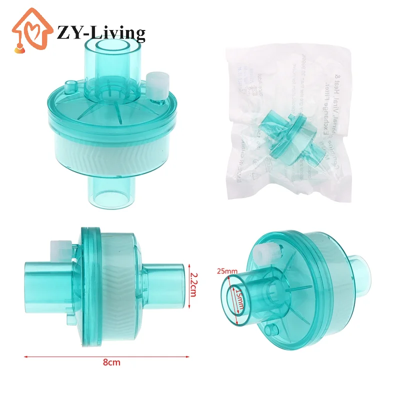 1/2/5PCS Disposable Breathing System Filters Bacteria Filter HME HEPA Ventilator Accessories Moisture Heat Exchanger