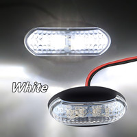 4LED Universal Car Truck Trailer Side Marker Light Waterproof Red Yellow White Indicators Warning Lamp For Car Truck Motorcycle