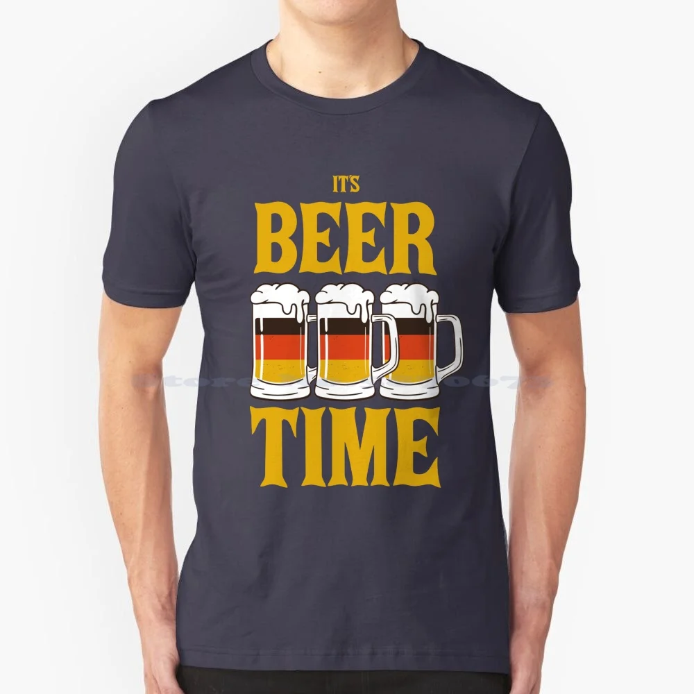 It'S Beer Time Oktoberfest T Shirt 100% Cotton Tee Oktoberfest Bier Oktoberfest Munich Oktoberfest 2021 Bavarian Volksfest