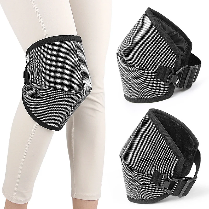 Cold Resistant Protective Thermal Knee Pads for Men Women Thickened Fleece Lined Leg Warmers for Electric Bike Motorcycle