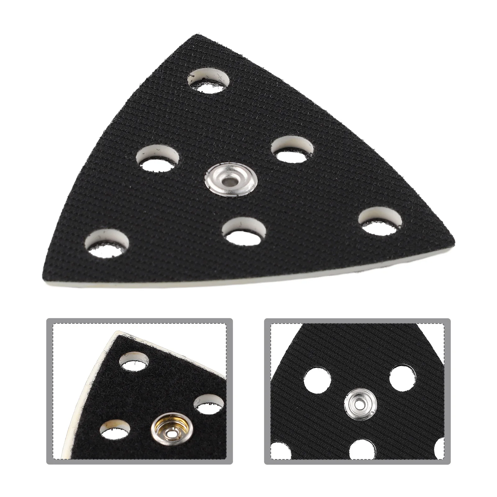 Pad Sanding Pad As Picture Black - 1pc - 95x95x95mm - Backing Pad - & - Triangle Sanding Pad Practical Pad Sanding