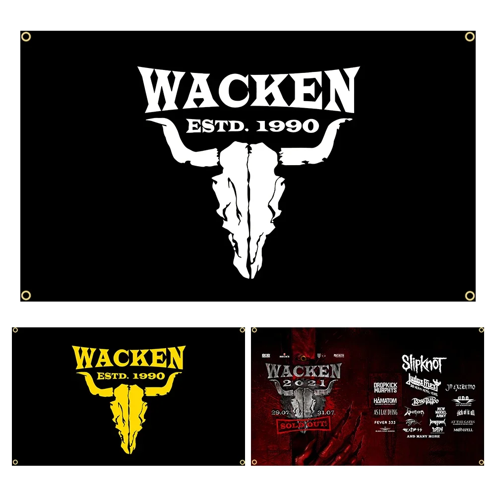 3 x 5 Fuß Wacken Open Air 2019 Flagge Banner Dekoration 90 x 150 cm Jemony