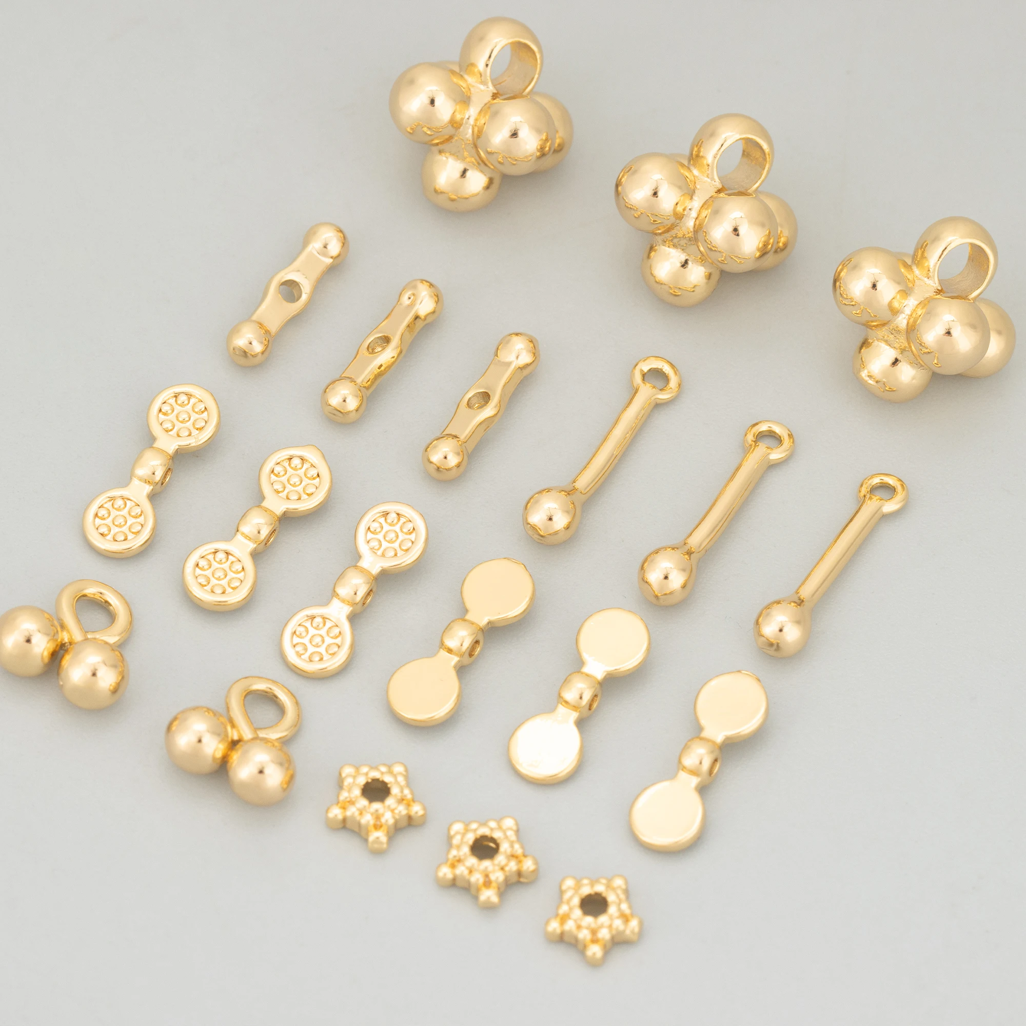 GUFEATHER,20pcs/lot,MH34,jewelry accessories,18k gold plated,copper,hand made,charms,jewelry making,separated beads,diy pendants image 4