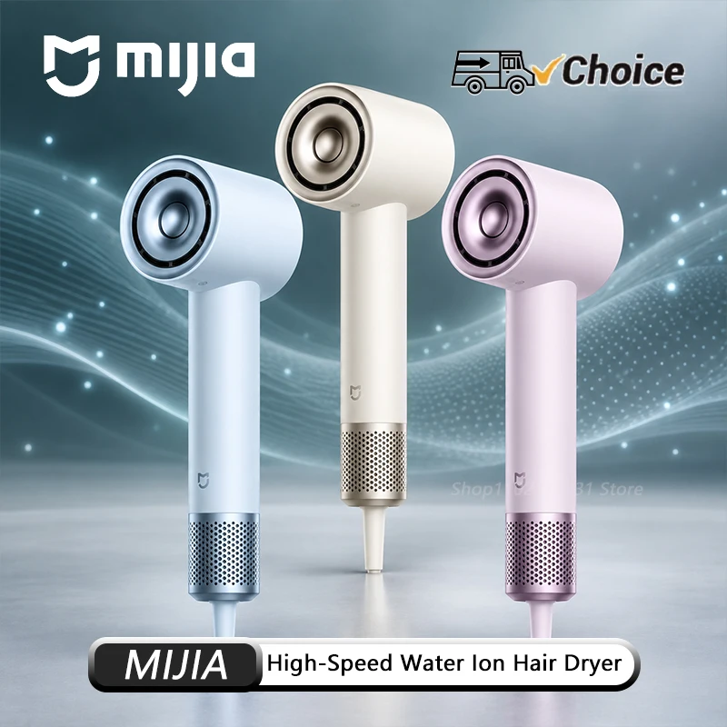 NEW Original MIJIA High-Speed Water Ion Hair Dryer Nano Water Ion 200M Negative Ions 57C Constant Temperature Fast Dry 220V CN