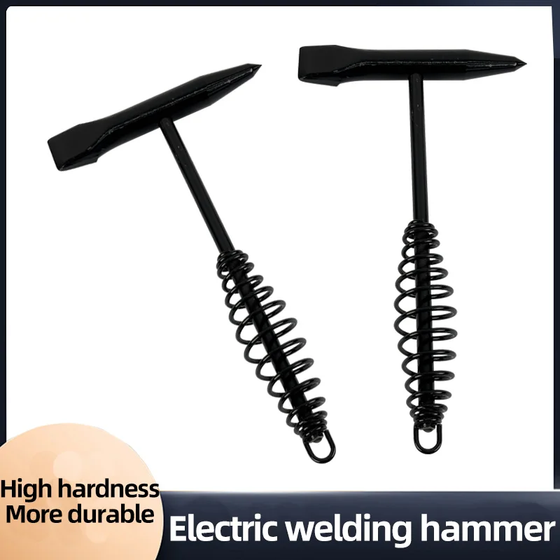 

High Carbon Steel Derusting Welding Slag Hammer Spring Handle Welder Hammer Electrician's Hammer 500 300G Two Specifications