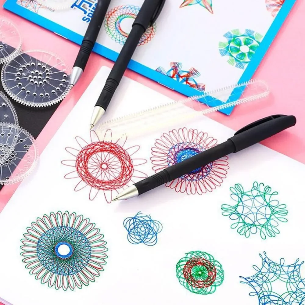 22pcs Spirograph Set Geometric Ruler Learning Painting Mathematical Puzzle Drawing Art Tools Educational Toy