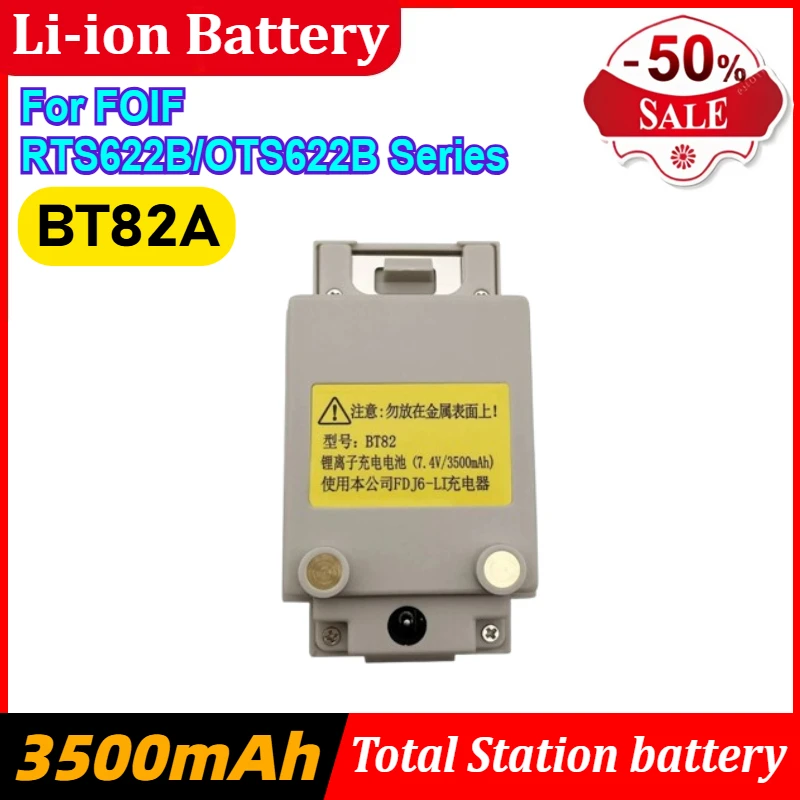 7.4V 3500mAh High Quality BT-82A BT82A Battery for FOIF RTS622B/OTS622B Series Total Station Battery