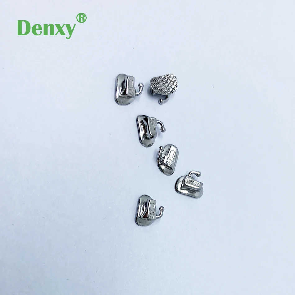 DENXY Dental Kieferorthopädische Bukkalröhrchen mit Netzbasis, breiter Eingang, 1./2. Molaren, 018/022 Bukkalröhrchen, 200 Stück/Box, klebbar – Detail 7