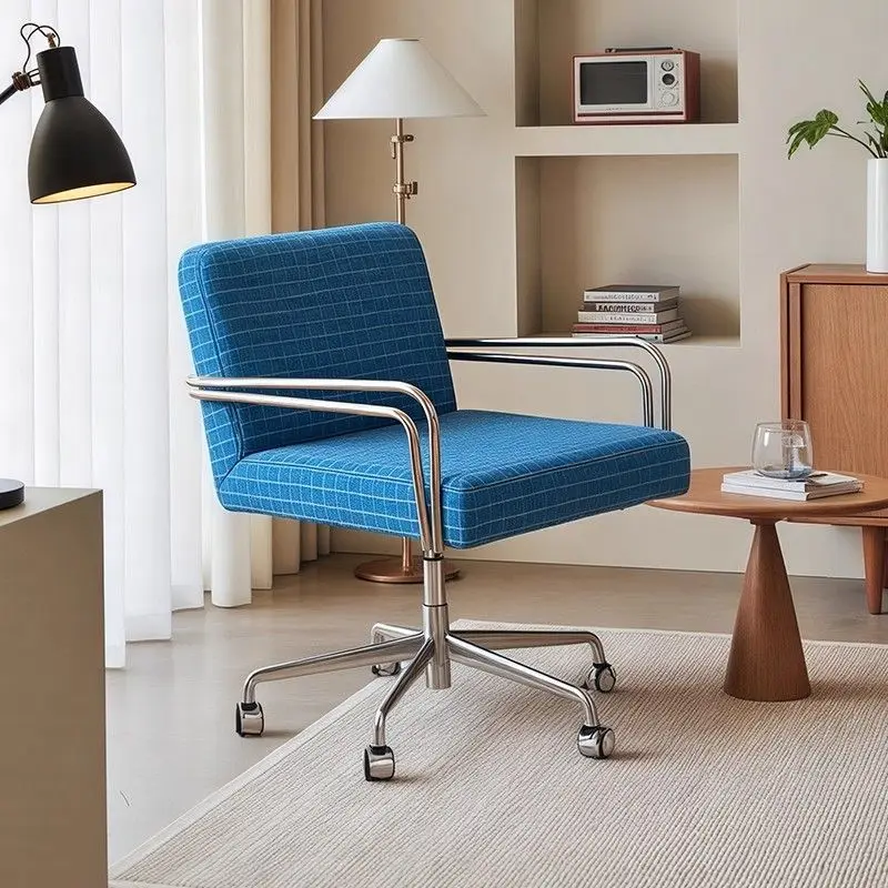 Home Comfort Computer Chair Sediary Office Desk Chair Lifting Rotating Function Study Chair with Backrest for Ergonomic Support