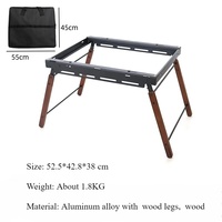 Camping Table Igt 2 Unit Table Outdoor Folding IGT Table Tactical Picnic BBQ Cookware Portable Lightweight Camp Desk for Hiking
