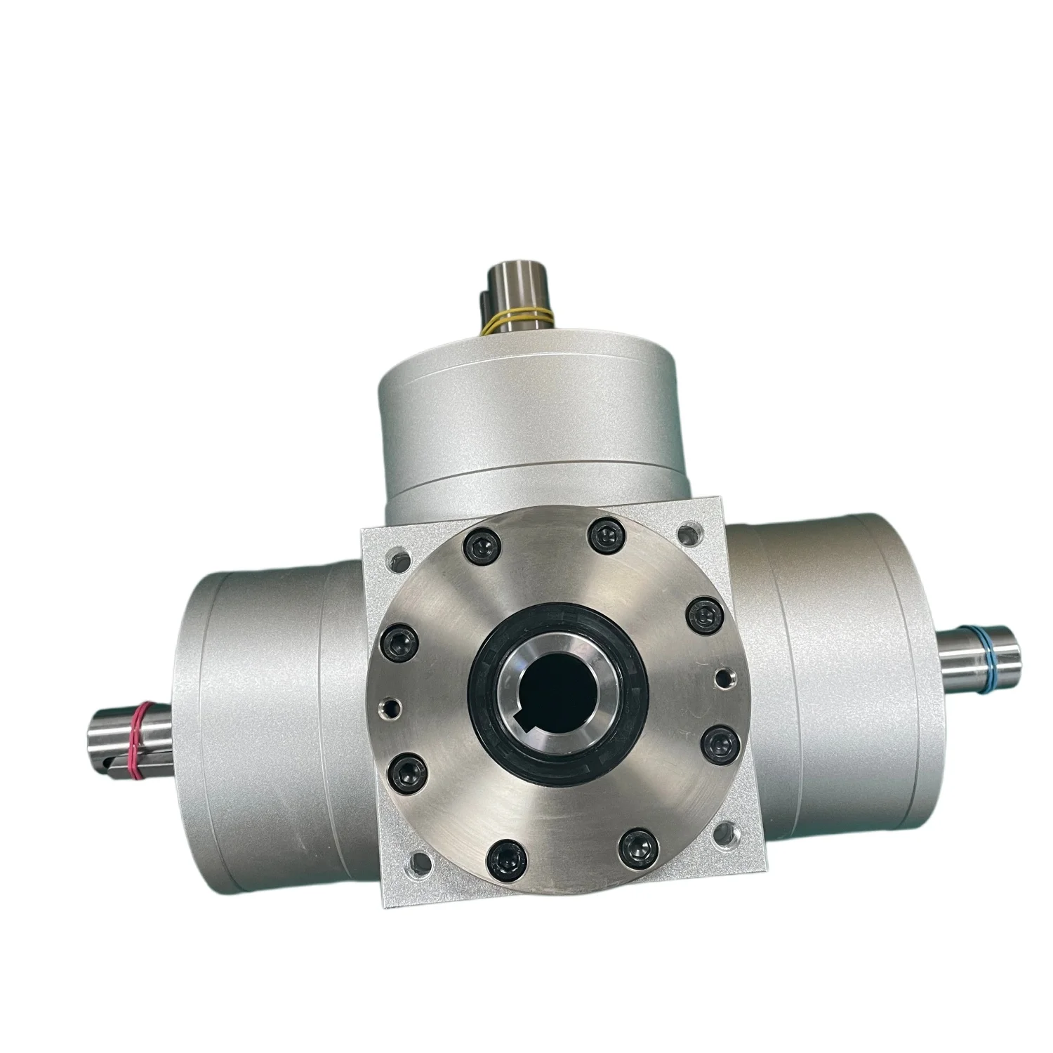 Jinhong Customizable 90 Degree Right Angle Planetary Spiral Bevel Gearbox Speed Reducers 2:1 Ratio Hollow Output Shaft CE ISO