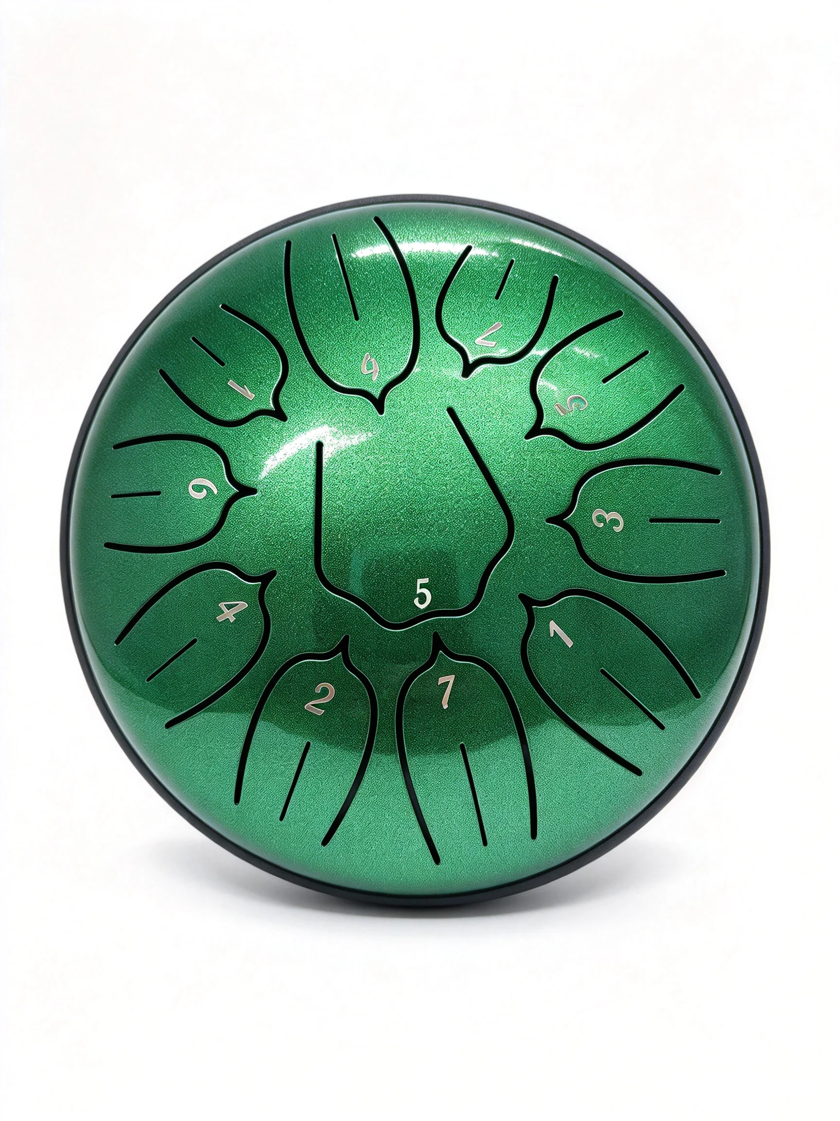 Hluru  6 Inch 11 Notes Steel Tongue Drum Key D Glucophone Ethereal Drum For Beginner Handpan Musical Instruments Gift