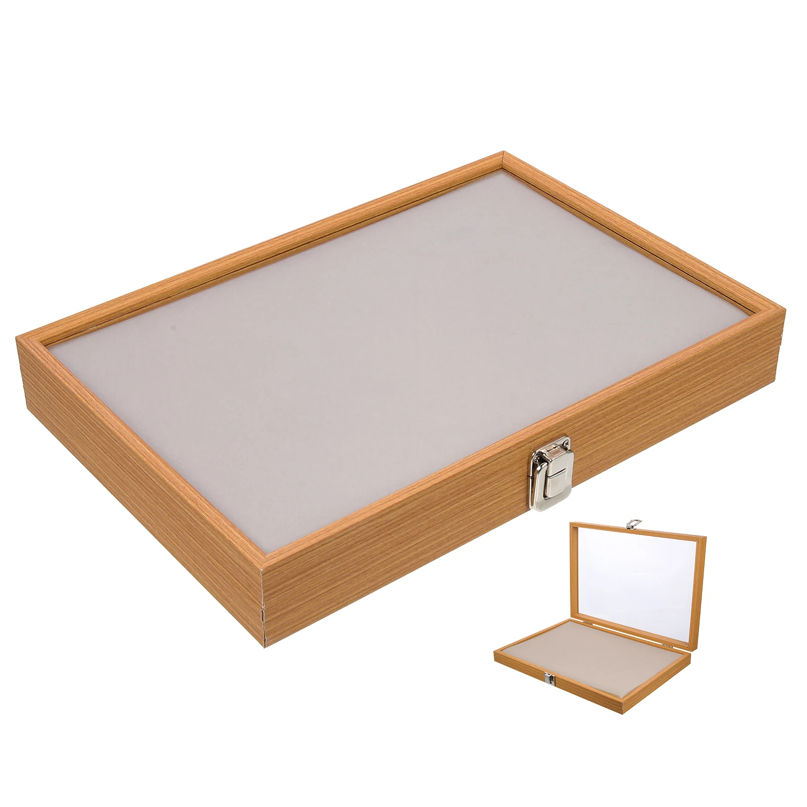 

Pin Display Case Brooch Storage Box Jewelry Container Medal Holder Clear Lid Multipurpose Lightweight Compact Size