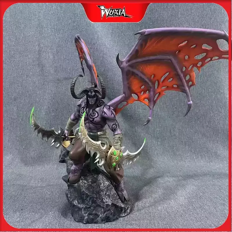 

In Stock 35cm Illidan Stormrage Figure Warcraft Anime Figures Collectible Desktop Ornament Decorations Best Gifts for Children