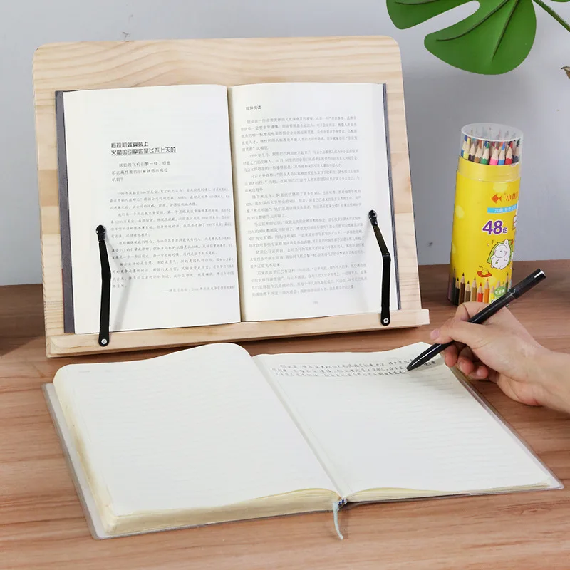 

Solid Wood Reading Shelf Bookshelf Table Student Book Holder Bookshelf Book Holder