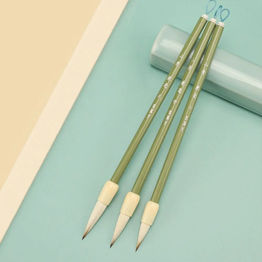 Calligraphy Brush Art Paint Brush Oil Painting Chinese Brushes Chinese Calligraphy Brush Wolf Hair Wooden Handle