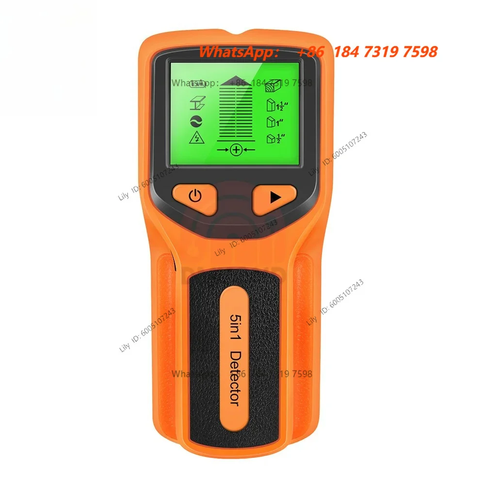 5 In 1 Stud Electronic Wall Detector Finders Multifunctional Handheld Metal Detector Metal Stud Wood Finder Measuring Instrument