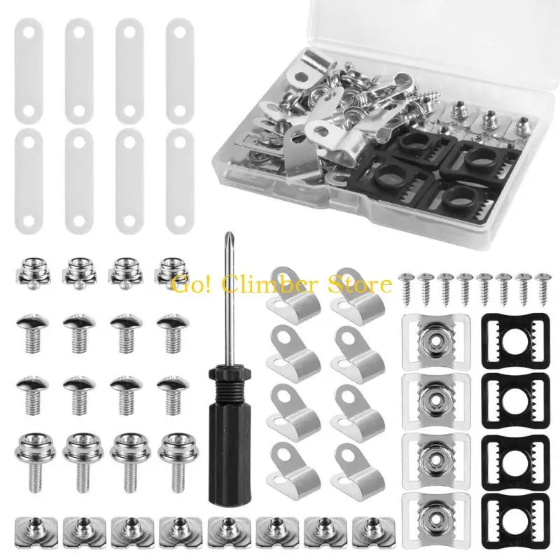 Q84C Baseball Hockey Softball Helmets Repair Set Replacement Screw Part Equipment Helmets Repair Tool Sports Helmets Hardware