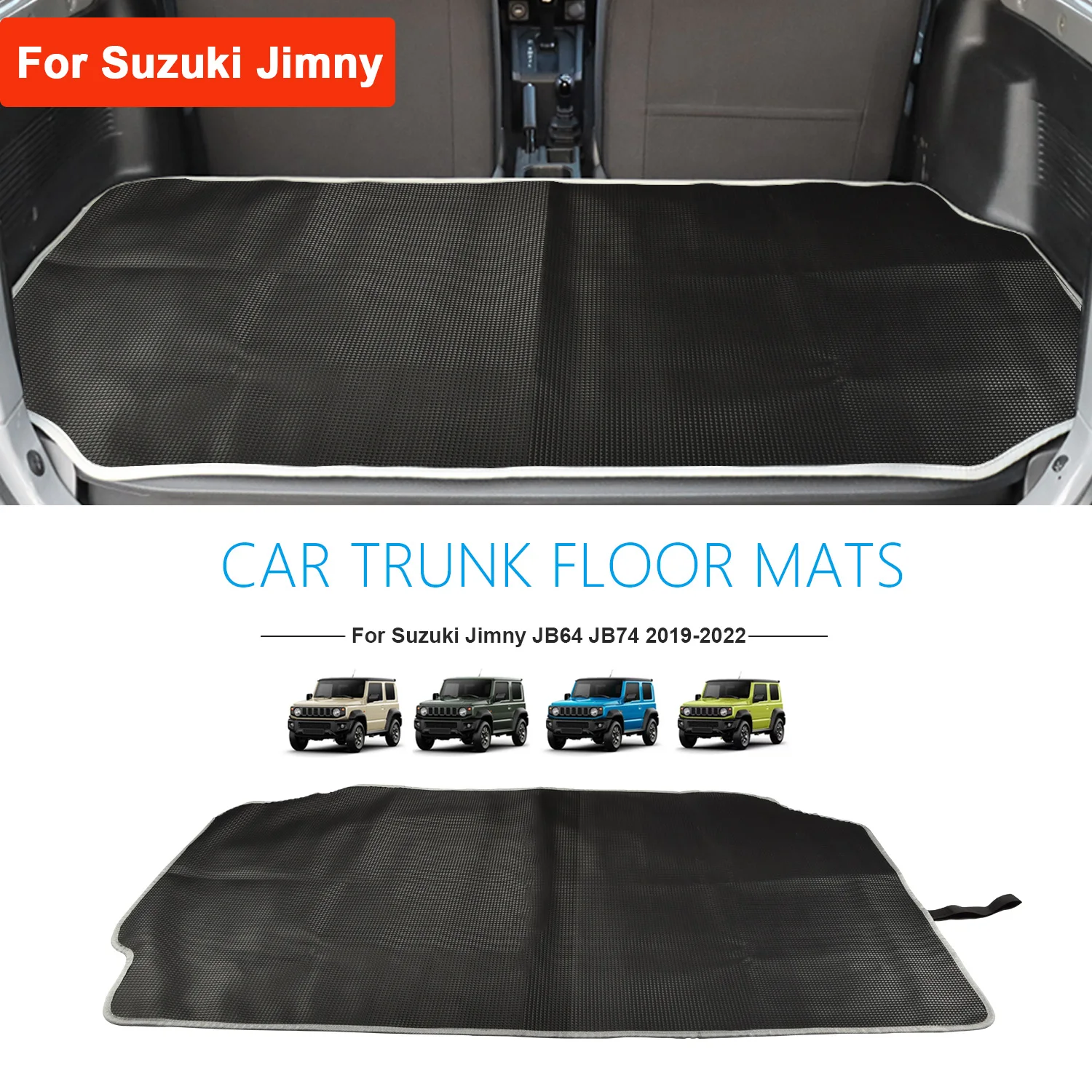 Cargo Boot Liner Tray For Suzuki Jimny JB64 JB74W 2019 2020 Rear Trunk Floor Mat Carpet Car Styling Internal Accessories