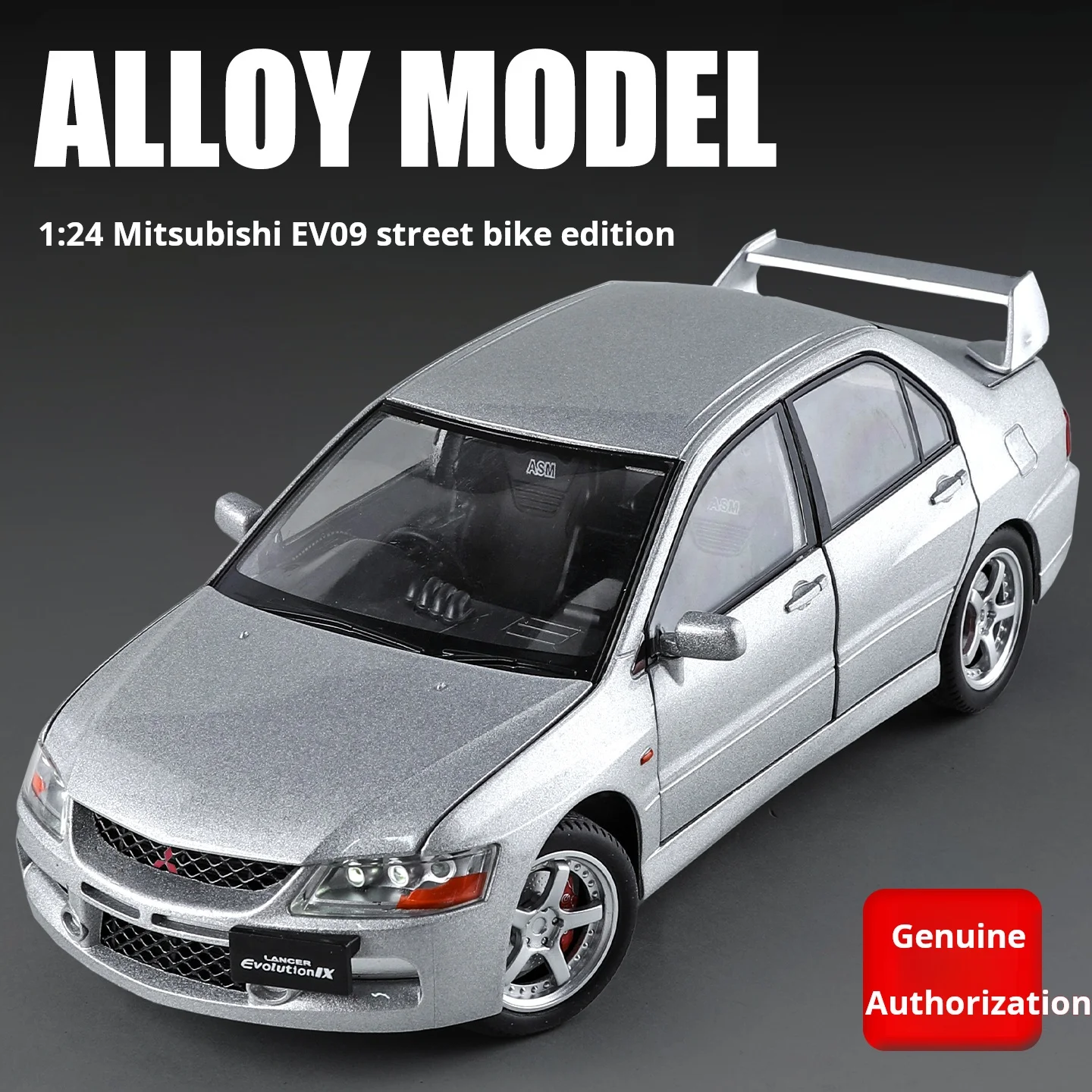 

1:24 Mitsubishi EV09 модель автомобиля из сплава, официальная авторизационная симуляция, звук и свет, мода, изысканные коллекционные предметы, игрушка для мальчиков в подарок