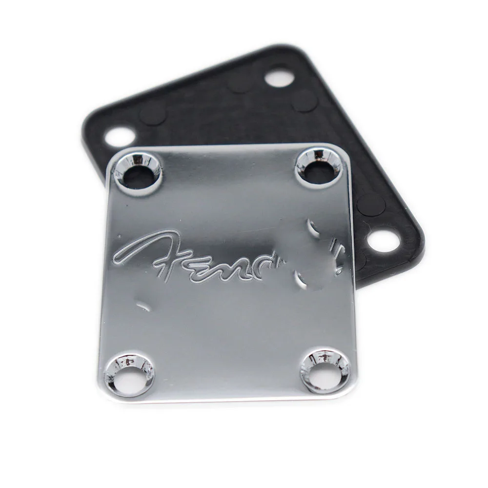 1 ชุดคอกีตาร์ไฟฟ้าพร้อมสกรูสําหรับกีตาร์ ST TL,Jazz Bass Replacement สีดํา