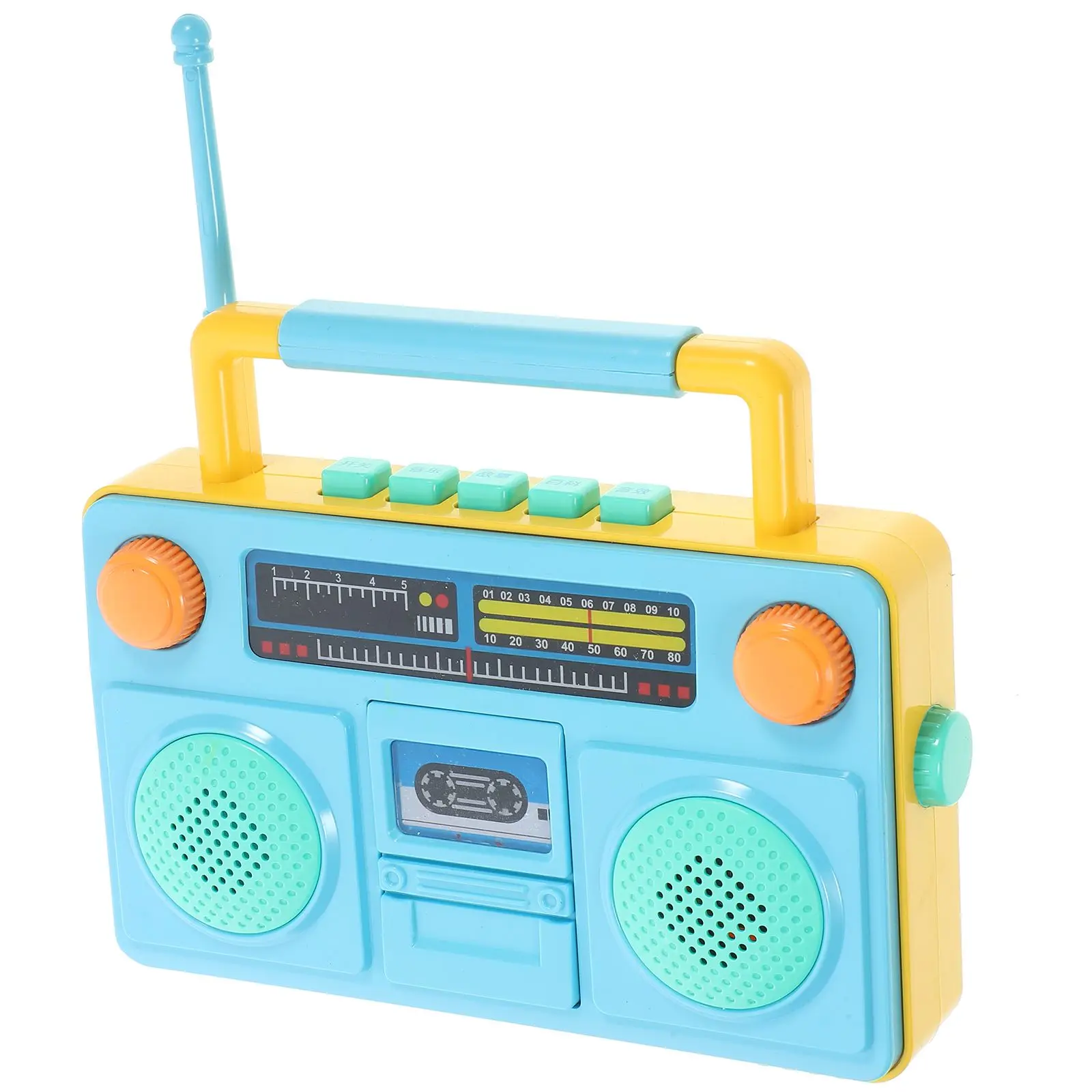 

s Kids Toy Cartoon Radio Toy Singing Story Machine ABS Material Children Educational Toys Simulation Radio Plaything