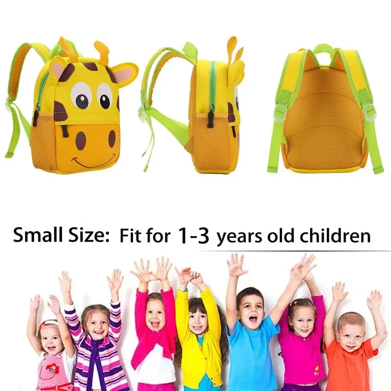 Bonita mochila de bebé de zoológico, súper ligera, bolsas escolares de jardín de infancia, regalo