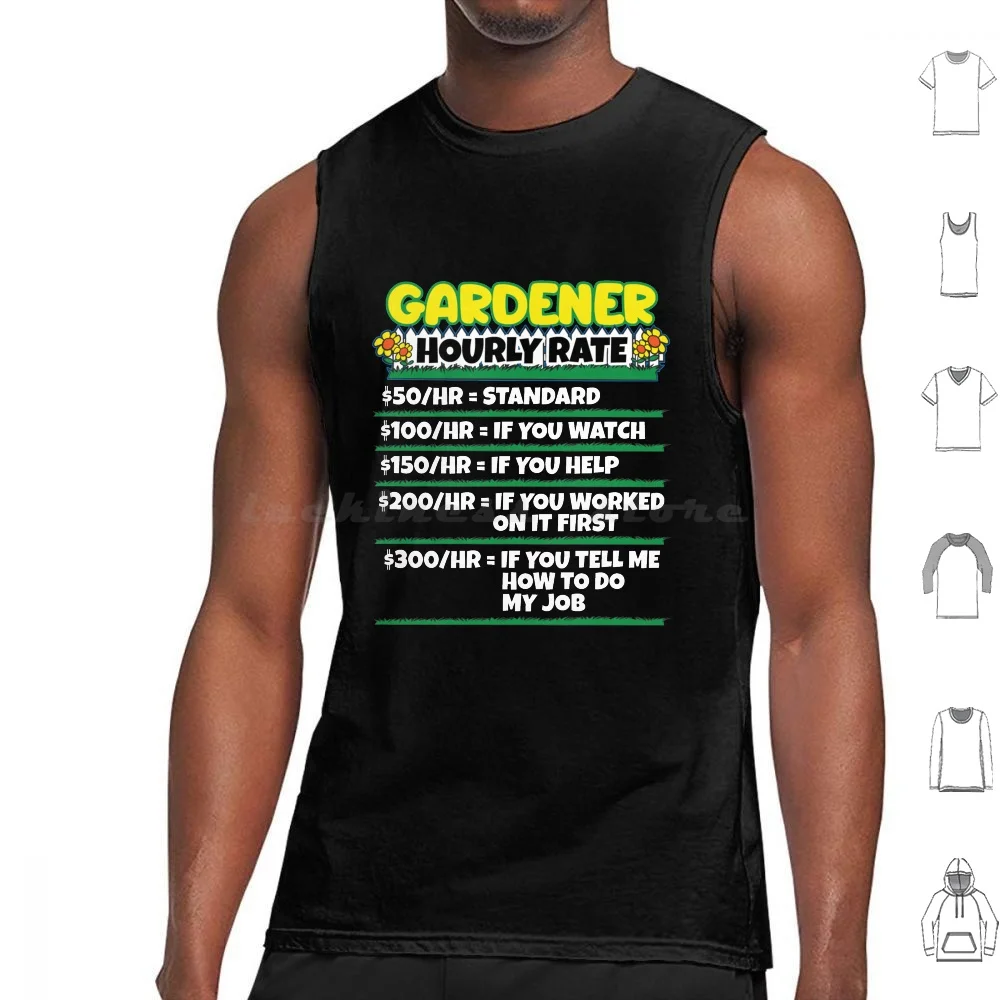 Funny Horticulturist Gift For Gardener Tank Tops Vest Sleeveless Gardener Gardening Horticulture Hobby Gardener Tradesman