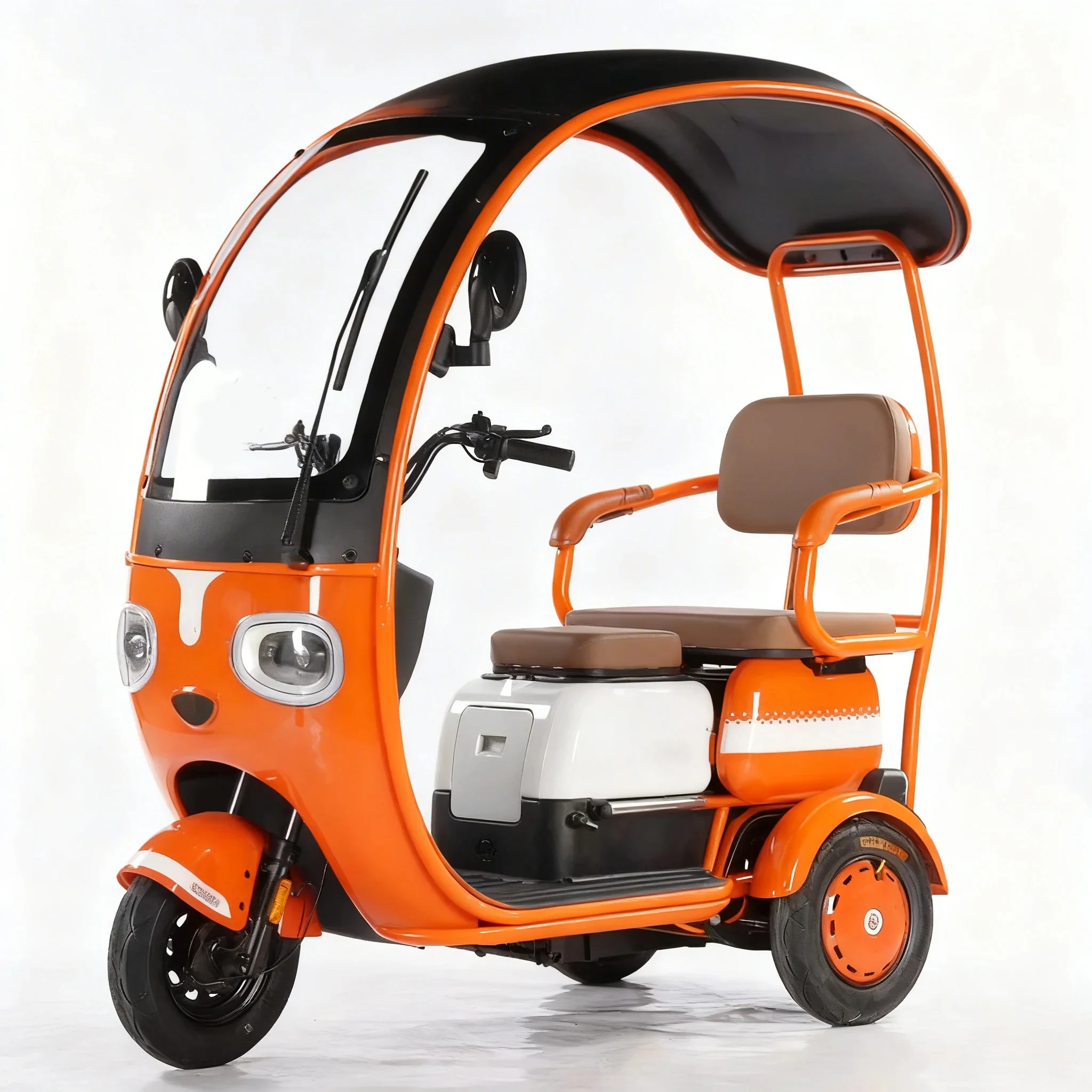 SXLL 800W Electric Tricycle Household Small Scooter Three-seat Adjustable  Electric Tricycle 3 Person Tricycle