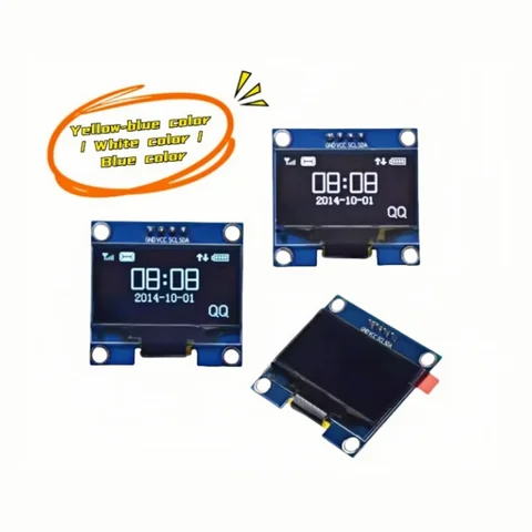 1PC  0.96 Inch OLED Display Module 4-pin White SPI/IIC Communication Small ESP32 Screen