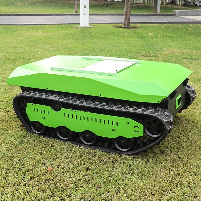 Plataforma de tanque de esteira pesada com controle remoto mais vendido, chassi de borracha, veículo de escalada todo-o-terreno para transporte ao ar livre