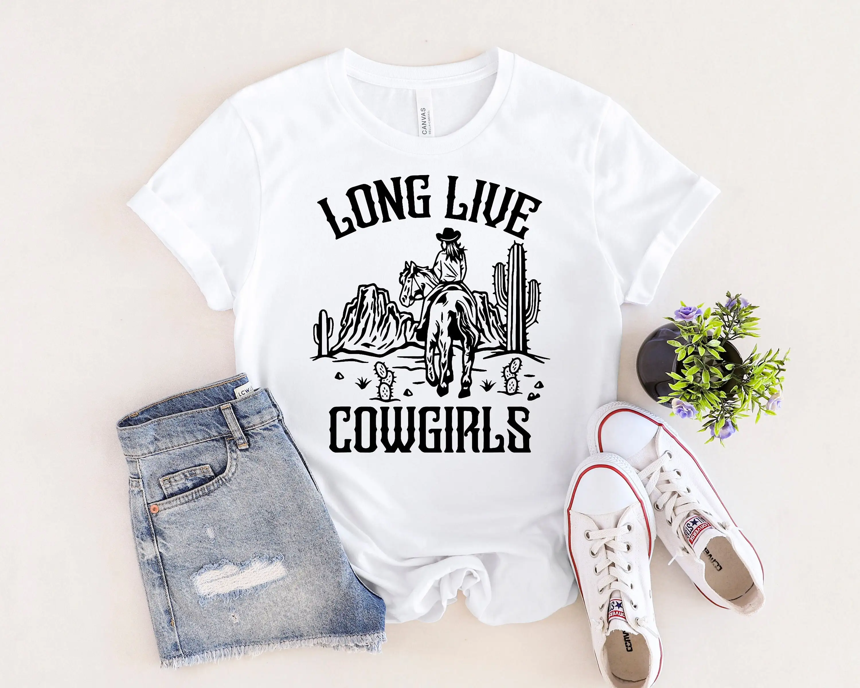 Long Live Rodeo Western Cowgirls T Shirt Color Blast For Men And Women