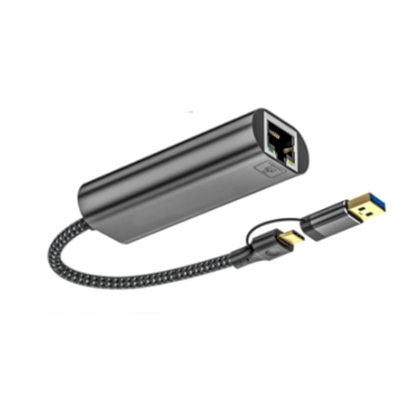 Adattatore da USB Ethernet Convertitore dongle adattatore da USB + tipo RJ45 10G Gigabit Ethernet LAN LAN per PC