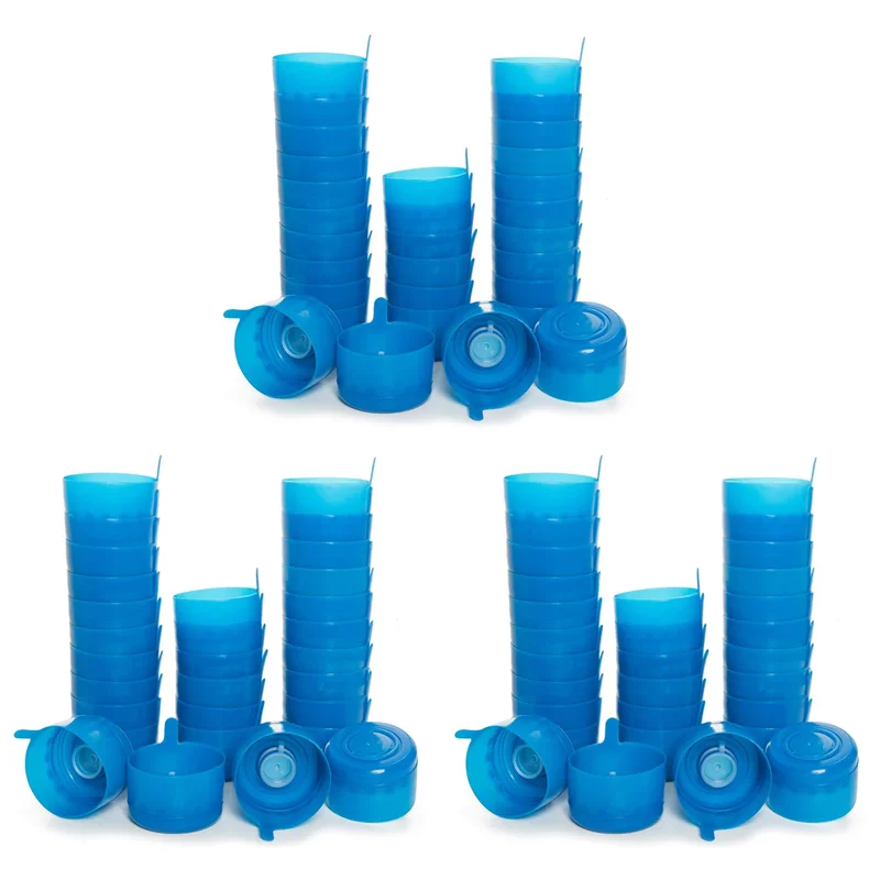 

90 Pack Non-Spill Bottle Caps Anti Splash Bottle Caps Reusable For Water Jugs Reusable Lids For Water Dispenser Jugs